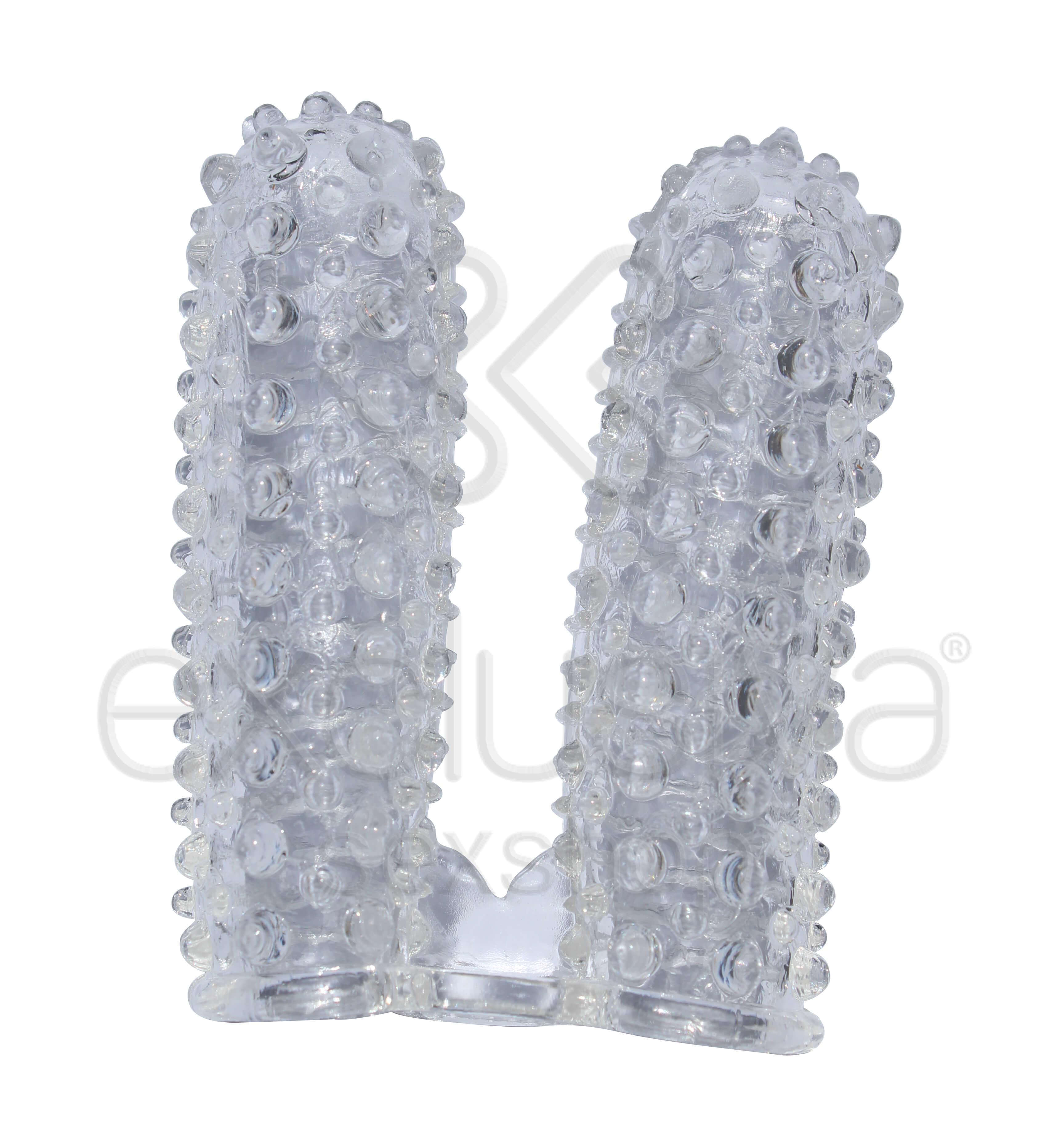 Smart Fingers - Conjunto de Duas Capas Para Dedo com Texturas Estimuladoras - 7,5 x 2,5 cm - 2