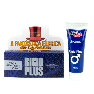 Foto 2 do produto Gel Excitante Masculino com Efeito Lubrificante e Aquecimento - Soft Love Rigid Plus | 15 ml