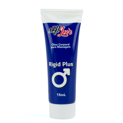 Gel Excitante Masculino com Efeito Lubrificante e Aquecimento - Soft Love Rigid Plus | 15 ml