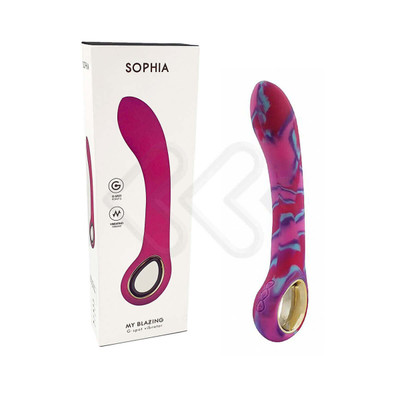 Foto 4 do produto Vibrador Estimulador de Ponto G Recarregável com 10 Modos de Vibração em 5 Intensidades Diferentes - Sophia My Blazing | 13,2 x 3,2 cm | Disponível em 5 Cores