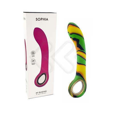 Foto 7 do produto Vibrador Estimulador de Ponto G Recarregável com 10 Modos de Vibração em 5 Intensidades Diferentes - Sophia My Blazing | 13,2 x 3,2 cm | Disponível em 5 Cores