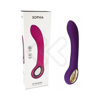 Foto 10 do produto Vibrador Estimulador de Ponto G Recarregável com 10 Modos de Vibração em 5 Intensidades Diferentes - Sophia My Blazing | 13,2 x 3,2 cm | Disponível em 5 Cores