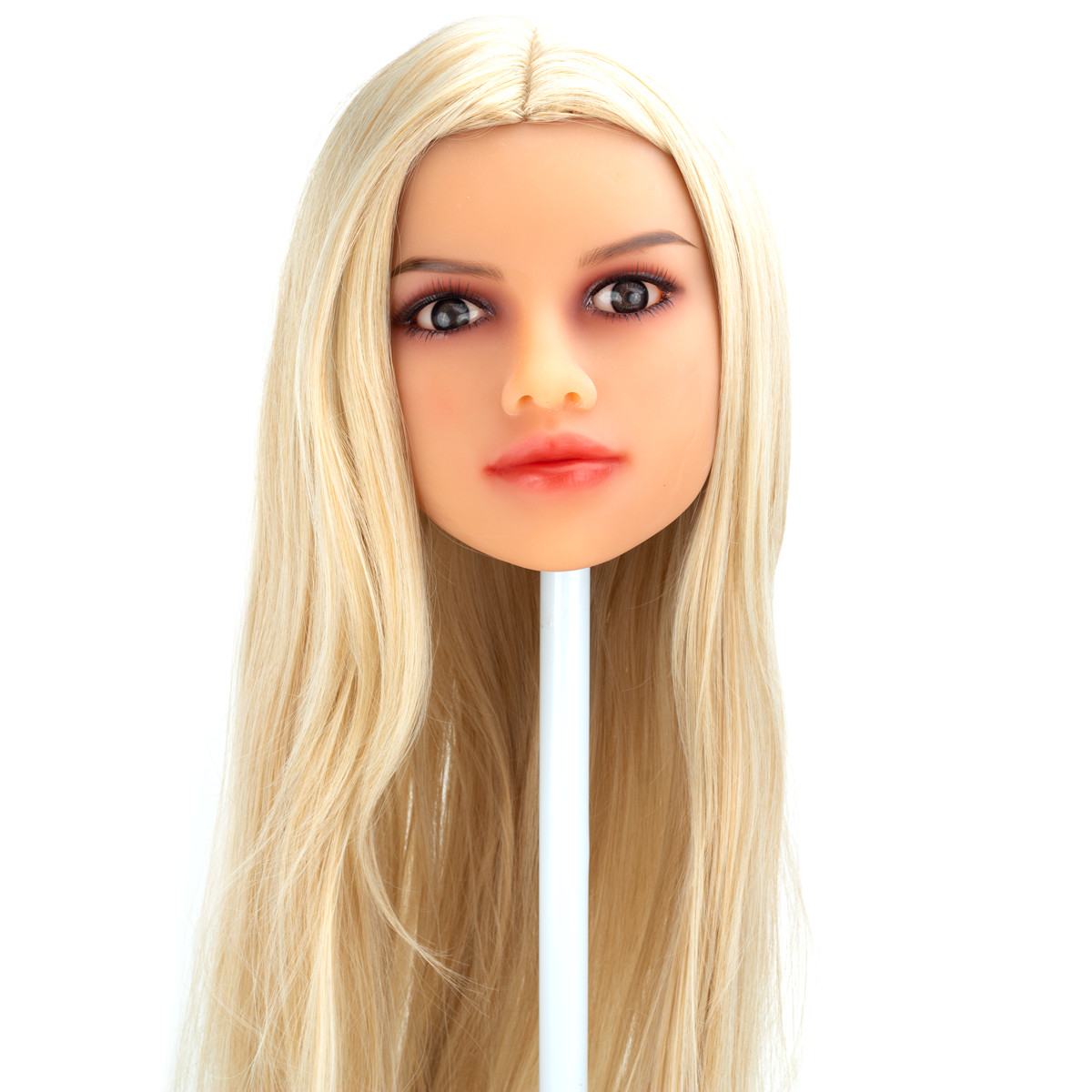 Soraya - Boneca Realística em TPE com Pele Branca, Cabelo Loiro, Olhos Castanhos, Seios Fartos, Vértebras em Aço e Acessórios - 55kg e 1,65 Metros de Altura - 12