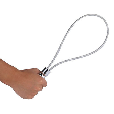 Foto 5 do produto Spanking Paddle - Chibata Feita em Aço com Forma de Fio | 34,5 cm
