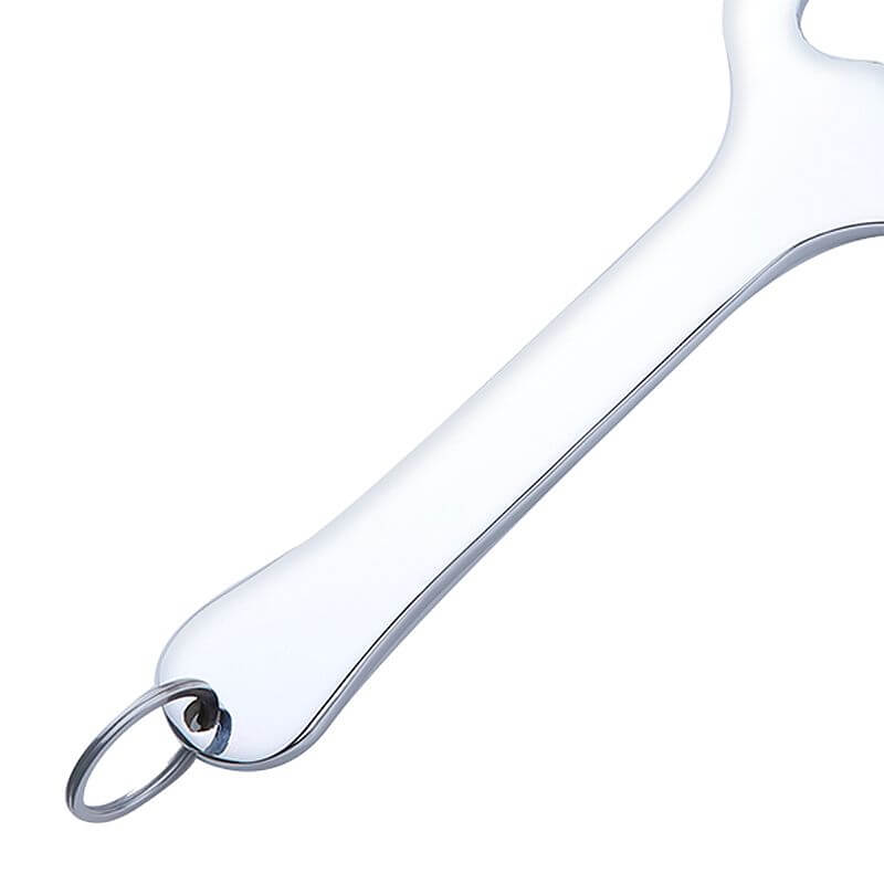 Chibata em Aço com Forma de Pata de Tigre Espelhada - Spanking Paddle - 25 cm - 3