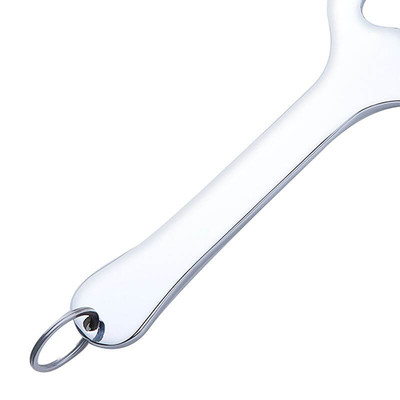 Foto 3 do produto Chibata em Aço com Forma de Pata de Tigre Espelhada - Spanking Paddle - 25 cm