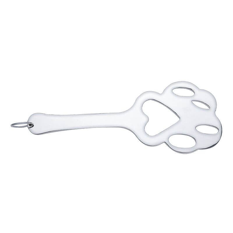 Chibata em Aço com Forma de Pata de Tigre Espelhada - Spanking Paddle - 25 cm - 4