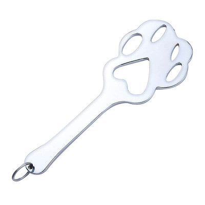 Foto 5 do produto Chibata em Aço com Forma de Pata de Tigre Espelhada - Spanking Paddle - 25 cm