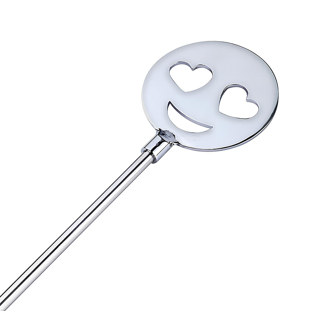 Chibata em Aço com Cabo Anatômico e Carinha de Emoji Apaixonado - Spanking Paddle | 39 cm - 3