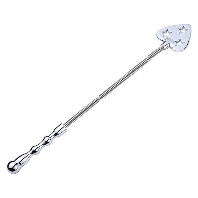 Foto 2 do produto Chibata Feita em Aço com Cabo Anatômico e Coração - Spanking Paddle | 37,5 cm