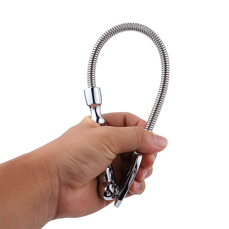 Chibata Feita em Aço com Cabo Anatômico e Coração - Spanking Paddle | 37,5 cm - 6