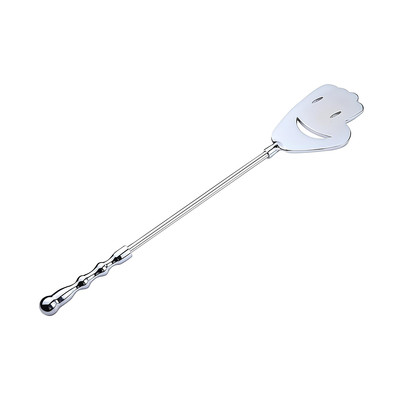 Foto 2 do produto Chibata Feita em Aço com Cabo Anatômico e Mão Sorridente - Spanking Paddle | 43,3 cm