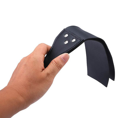 Foto 6 do produto Spanking Paddle - Palmatória Dupla Feita em Couro Sintético - 34 cm