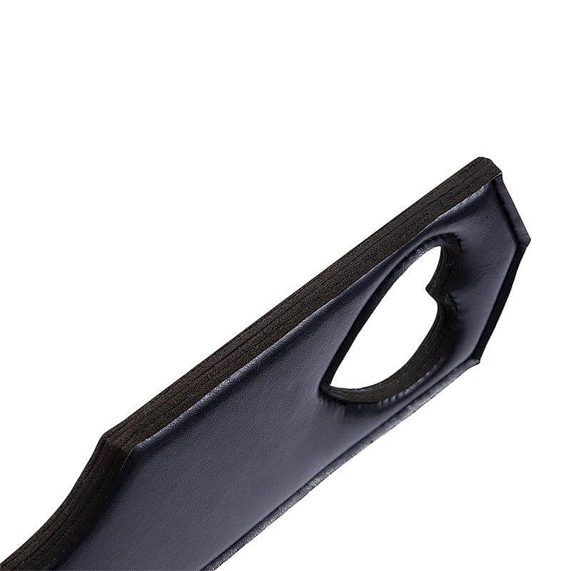 Spanking Paddle - Palmatória Feita em Couro com Formato de Coração - 31,5 cm - 4