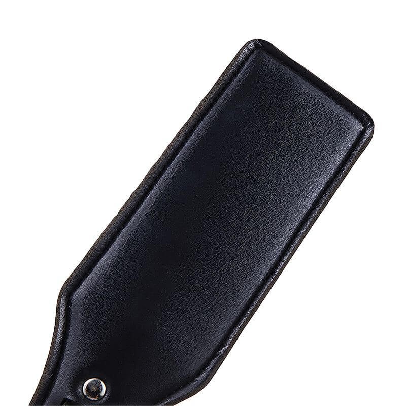 Spanking Paddle - Palmatória Feita em Couro Sintético com Suporte para Mão - 30,5 cm - 3
