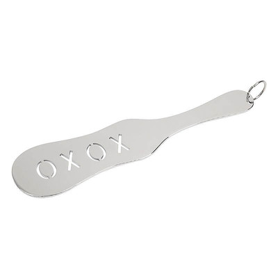 Foto 3 do produto Spanking Paddle XOXO - Palmatória Feita em Aço com Anel de Segurança - 31 cm