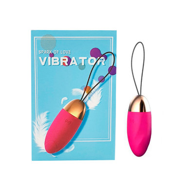 Foto 1 do produto Spark Of Love Vibrator Egg - Vibrador Bullet Recarregável USB com 10 Modos de Vibração - 8,3 x 3,3 cm | Cor: Rosa