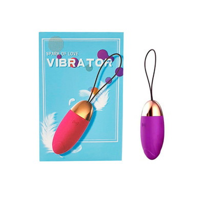 Foto 1 do produto Spark Of Love Vibrator Egg - Vibrador Bullet Recarregável USB com 10 Modos de Vibração - 8,3 x 3,3 cm | Cor: Roxo