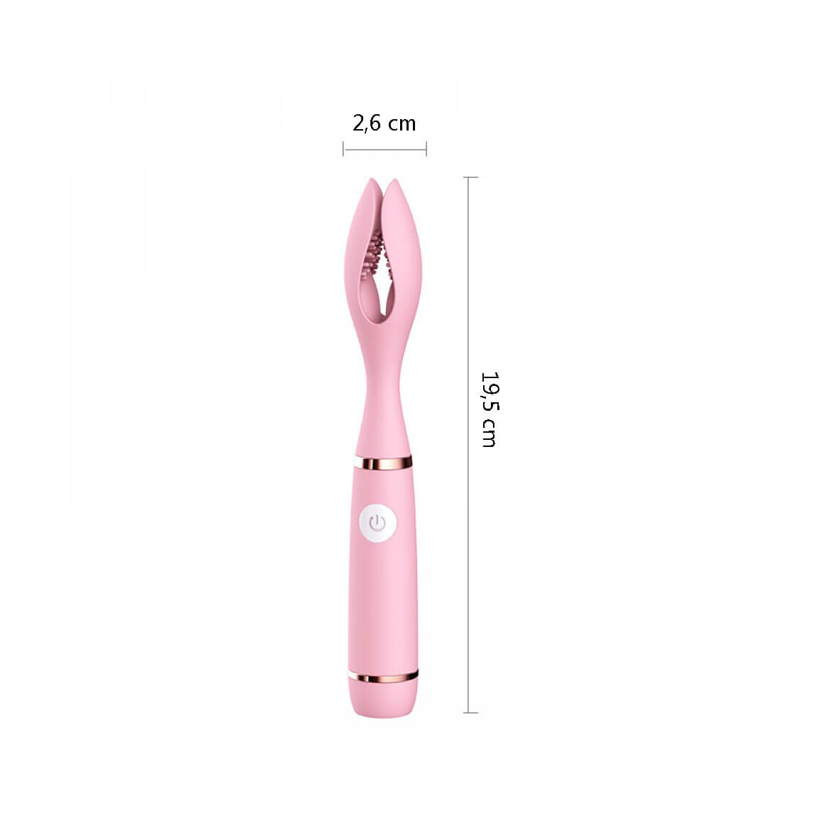 Vibrador Estimulador Feito em Silicone com 12 Modos de Vibração Recarregável - Spark Of Love Vibrator | 19,5 x 2,6 cm - 2