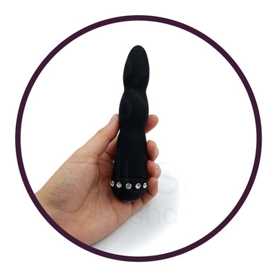 Foto 3 do produto Sparkle Succubi Wavy Wand - Vibrador com 10 Modos de Vibração - 14,2 x 3 cm | Cor: Preto