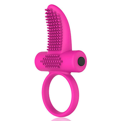 Foto 2 do produto Spencer Cock Ring - Anel Peniano com Textura Estimuladora e Vibração Única - 9 x 3 cm | Cor: Rosa