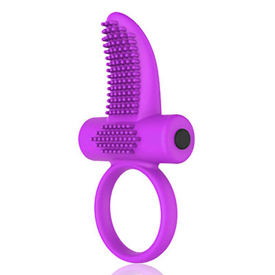 Foto 2 do produto Spencer Cock Ring - Anel Peniano com Textura Estimuladora e Vibração Única - 9 x 3 cm | Cor: Roxo