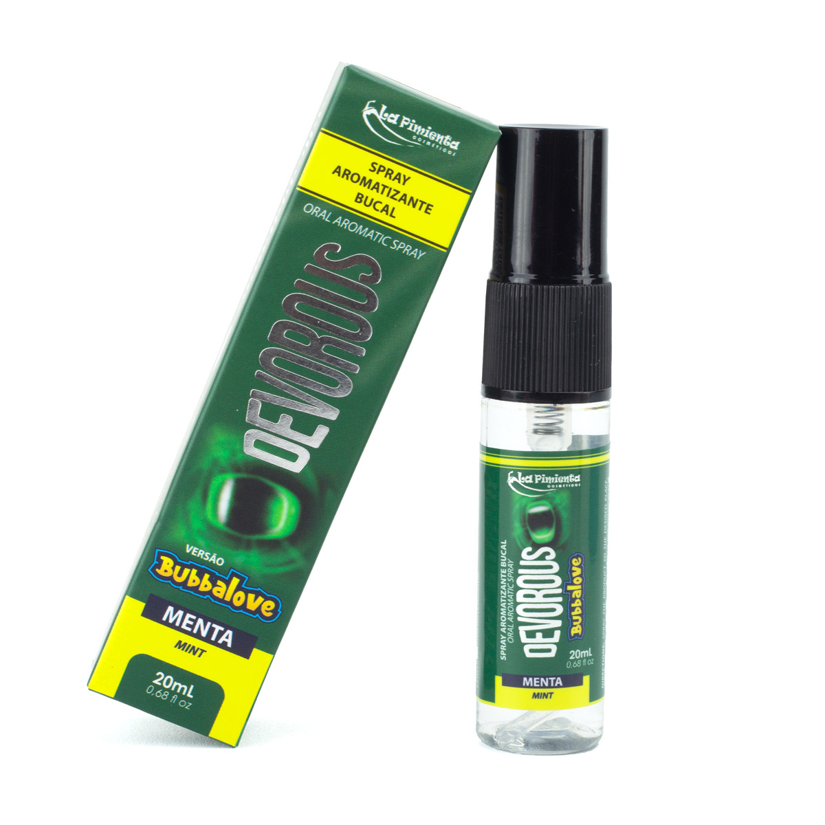 Spray Aromatizante Bocal Para Sexo Oral - La Pimienta Devorous Bubbalove | 20 ml | Disponível em 3 Sabores - 6