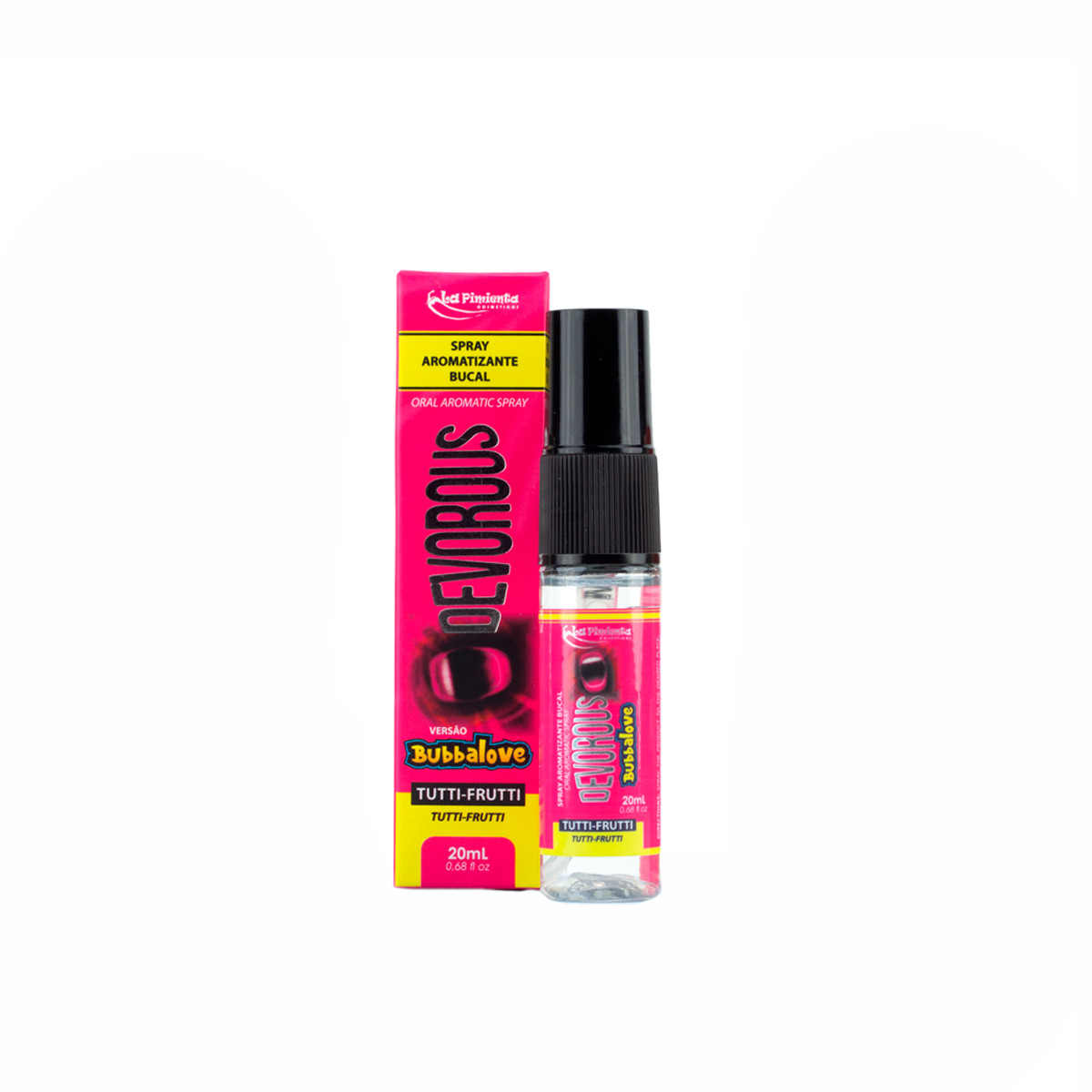 Spray Aromatizante Bocal Para Sexo Oral - La Pimienta Devorous Bubbalove | 20 ml | Disponível em 3 Sabores - 3