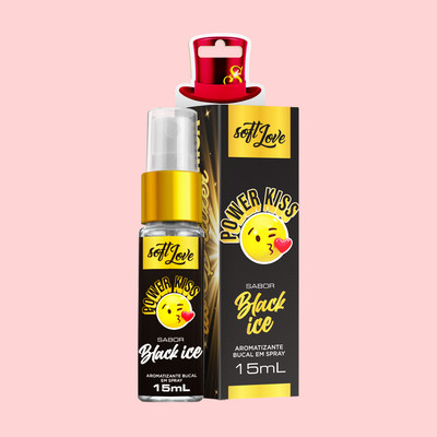 Aromatizante Bucal Refrescante - Soft Love Power Kiss | 15ml | Disponível em 2 Sabores