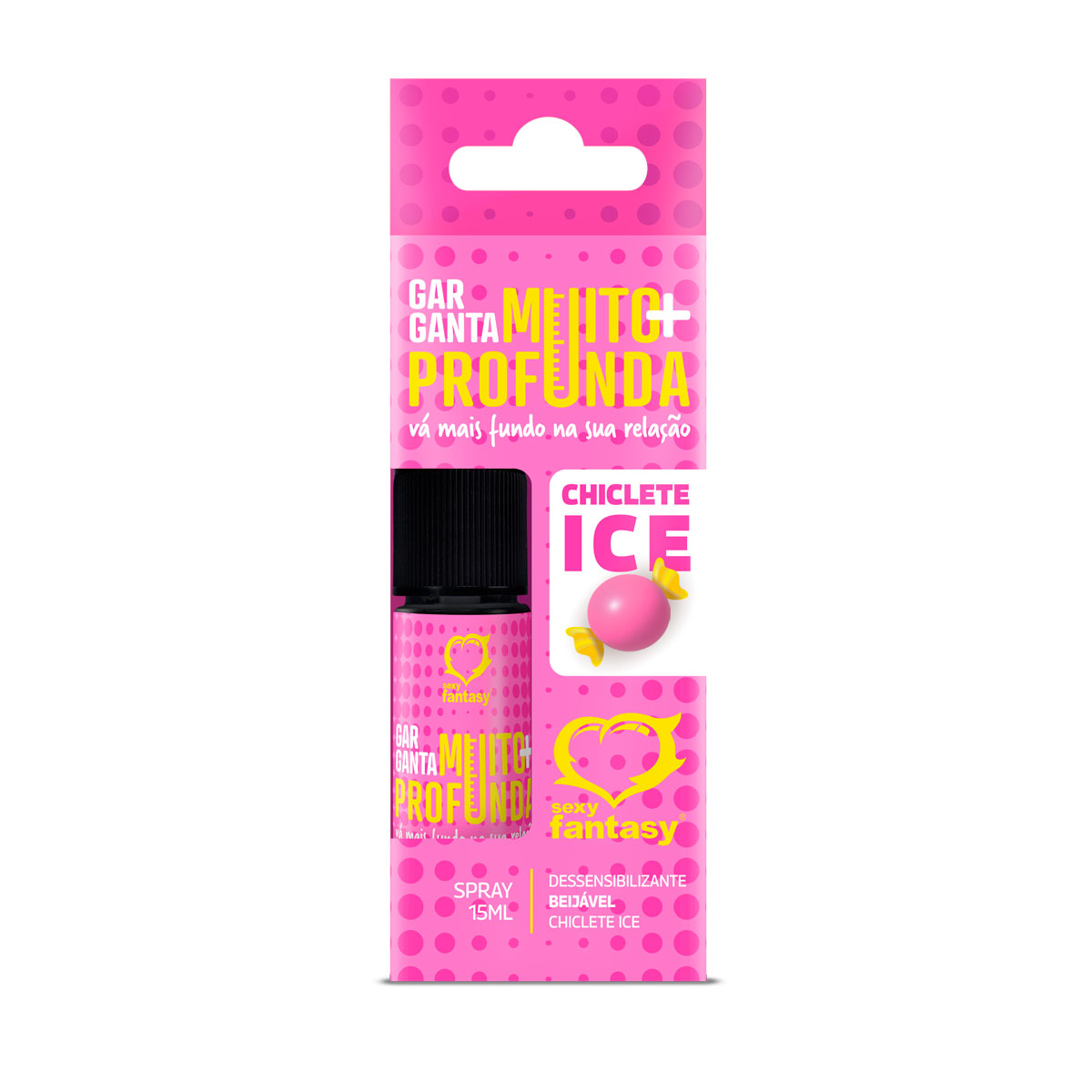 Spray Beijável Dessensibilizante - Sexy Fantasy Garganta Muito + Profunda! - 15 ml | Disponível em 4 Sabores - 4