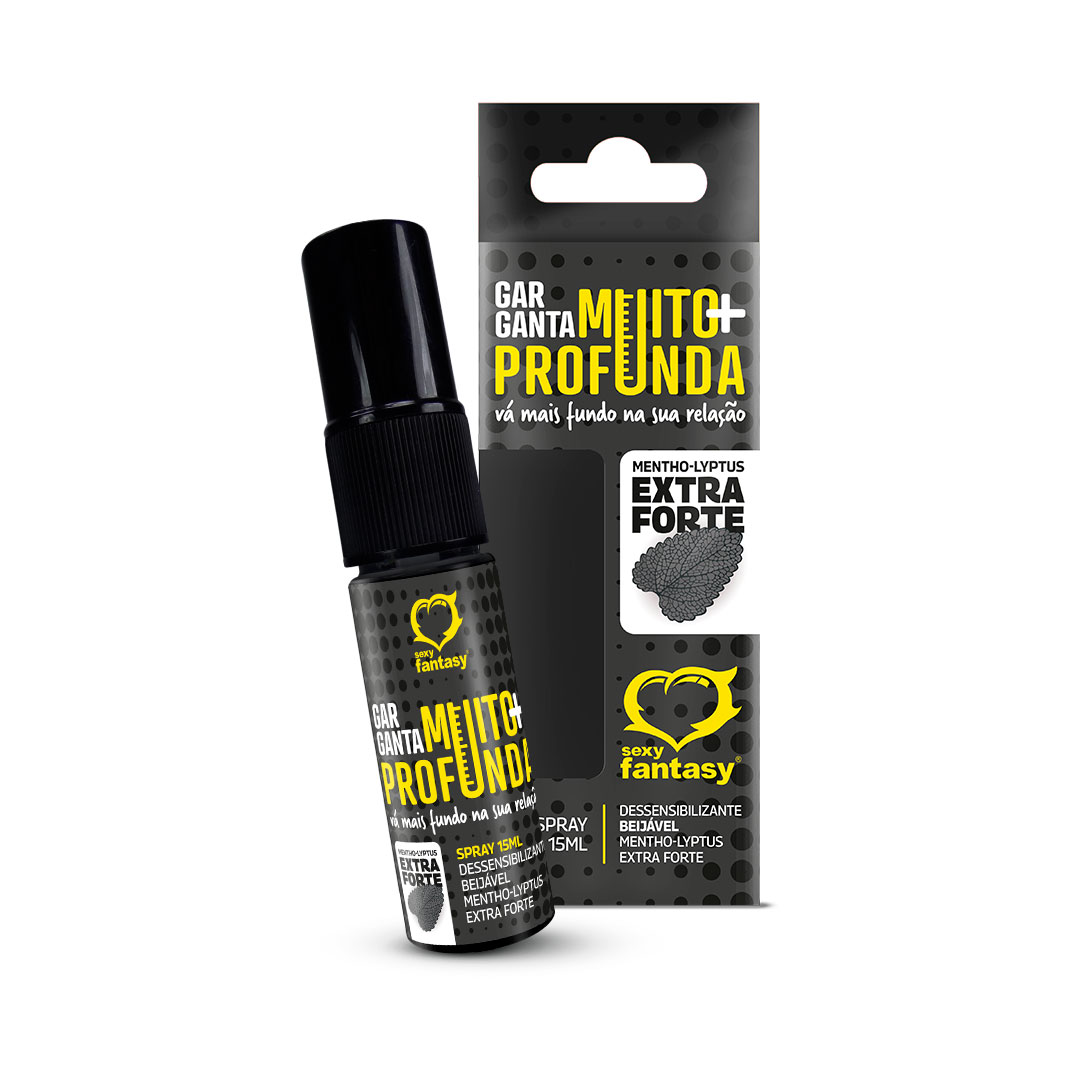 Spray Beijável Dessensibilizante - Sexy Fantasy Garganta Muito + Profunda! - 15 ml | Disponível em 4 Sabores - 5