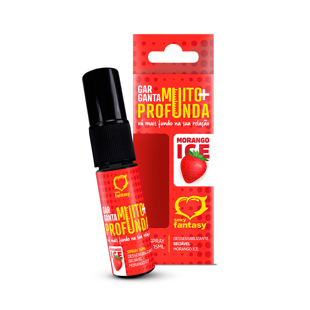 Spray Beijável Dessensibilizante - Sexy Fantasy Garganta Muito + Profunda! - 15 ml | Disponível em 4 Sabores - 7