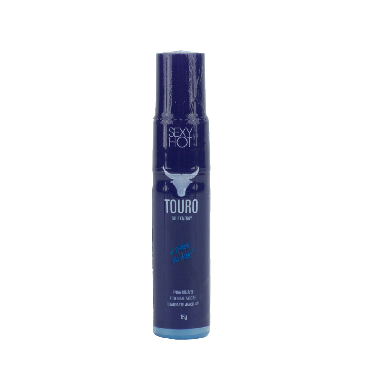 Spray Beijável com Efeito Retardante e Potencializador de Ereção - Sexy Hot Touro Blue Energy | 15g - 2