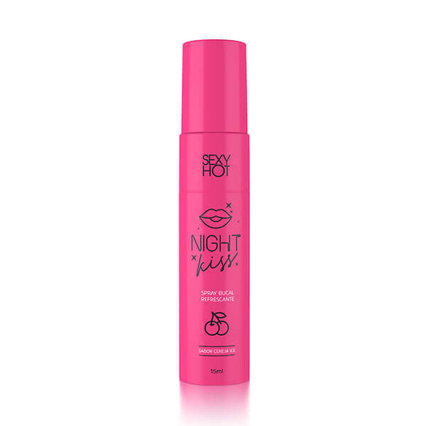 Spray Bucal Refrescante para Sexo Oral - Sexy Hot Night Kiss - 15ml | Disponível em 2 Aromas - 2