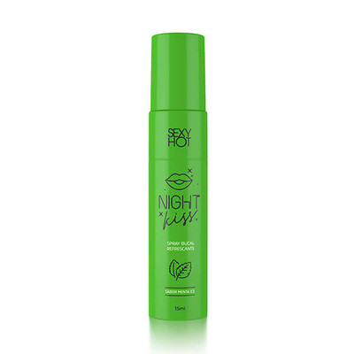 Spray Bucal Refrescante para Sexo Oral - Sexy Hot Night Kiss - 15ml | Disponível em 2 Aromas