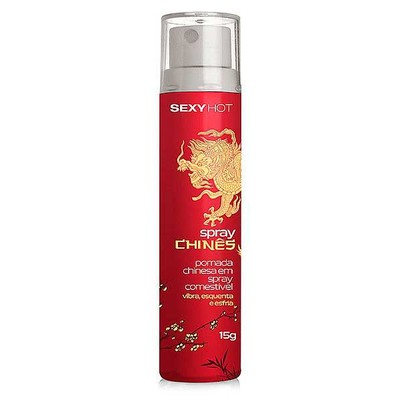 Foto 2 do produto Gel Comestível para Sexo Oral que Vibra, Esquenta e Esfria - Spray Chinês - 15 g