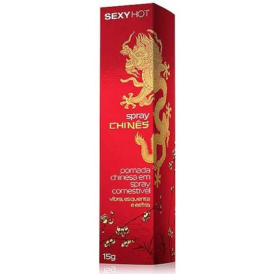 Foto 3 do produto Gel Comestível para Sexo Oral que Vibra, Esquenta e Esfria - Spray Chinês - 15 g