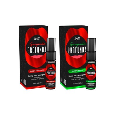 Spray Facilitar de Sexo Oral - Intt Garganta Profunda | 15 ml | Disponível em 2 Sabores