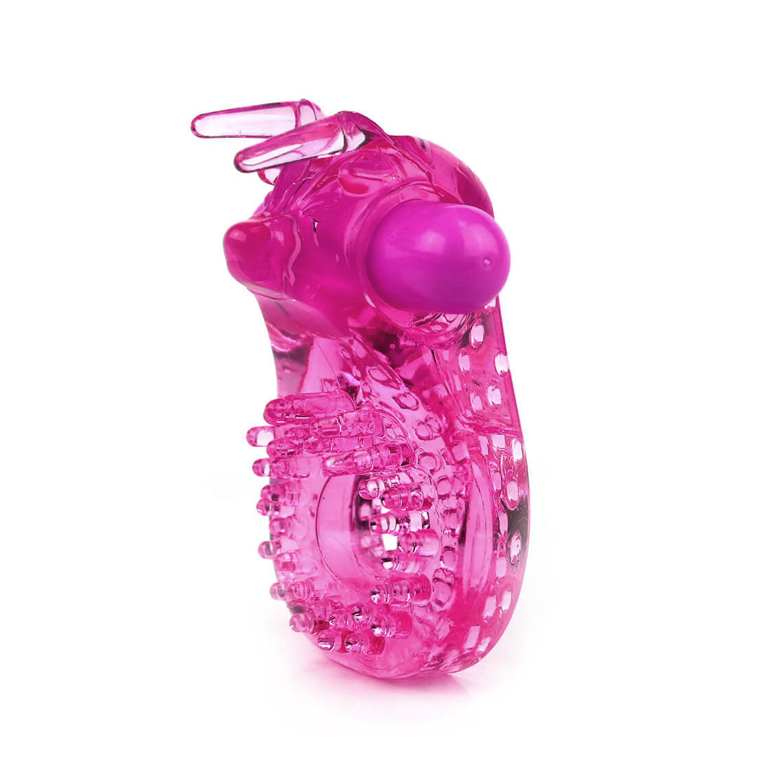 Spring - Anel Peniano com Estimulador de Clitóris em Forma de Bicinho com Vibração Única | Cor: Rosa - 3