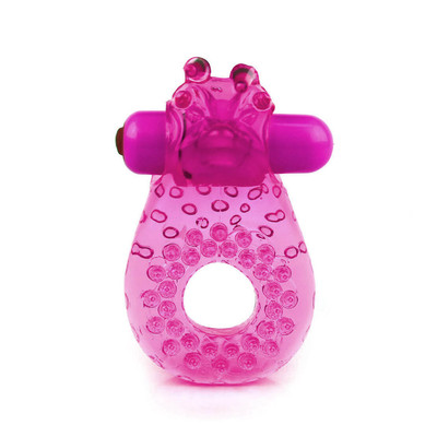 Foto 2 do produto Spring - Anel Peniano com Estimulador de Clitóris em Forma de Bicinho com Vibração Única | Cor: Rosa
