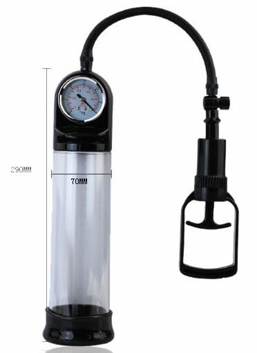 Stallion Vaccum Pump System - Bomba Peniana de Sucção Manual com Manômetro e Manopla - 29 x 7 cm - 3
