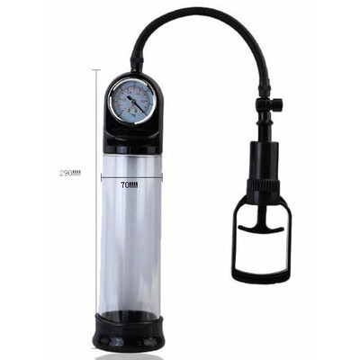 Foto 3 do produto Stallion Vaccum Pump System - Bomba Peniana de Sucção Manual com Manômetro e Manopla - 29 x 7 cm