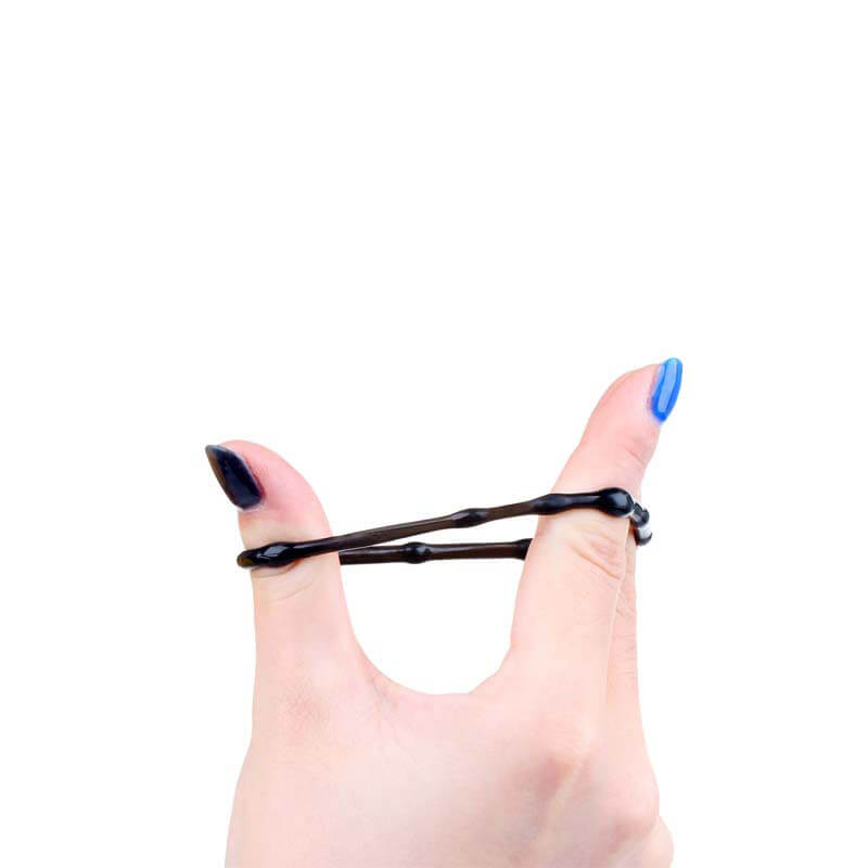 Kit com 3 Anéis Penianos em Tamanhos Diferentes com Esferas Massageadoras - Stay Hard Beaded Cockring | Disponível em 5 Cores - 8