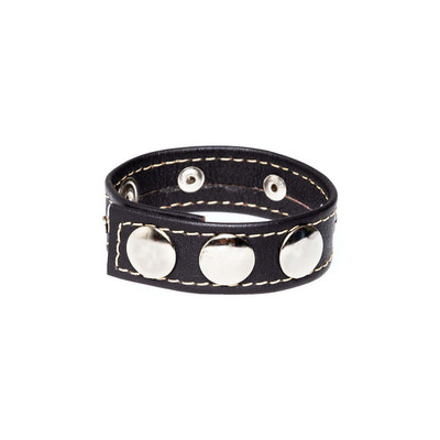 Foto 1 do produto Steves Designer - Anel Peniano Ajustável em Couro | Cor: Preto