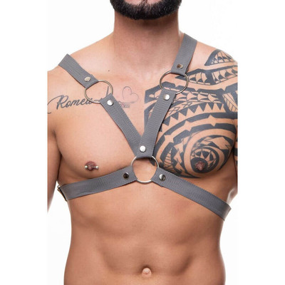 Foto 3 do produto Arreio Harness Ajustável Feito em Nylon com Formato de X  - Steves Designer | Disponível em 3 Cores