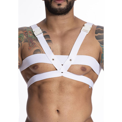 Steves Designer - Arreio Harness em Elástico com Fecho de Plástico