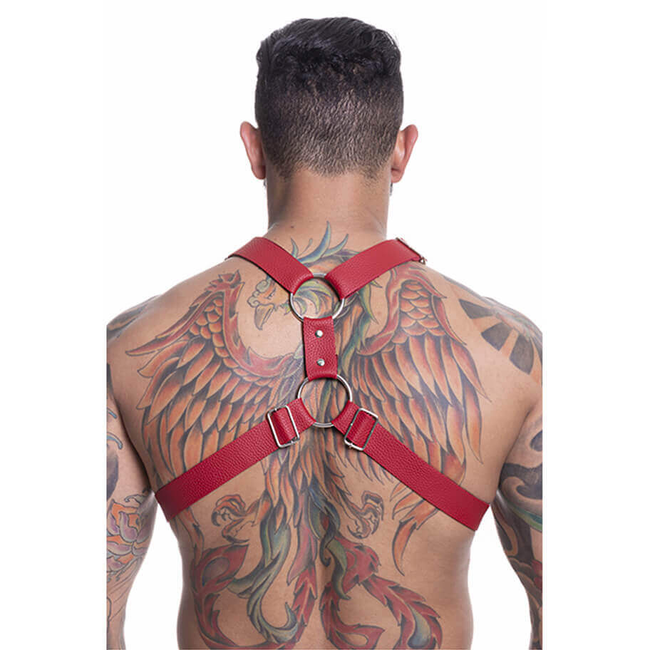 Arreio Harness Masculino em Couro Sintético - Steves Designer | Disponível em 3 Cores - 2