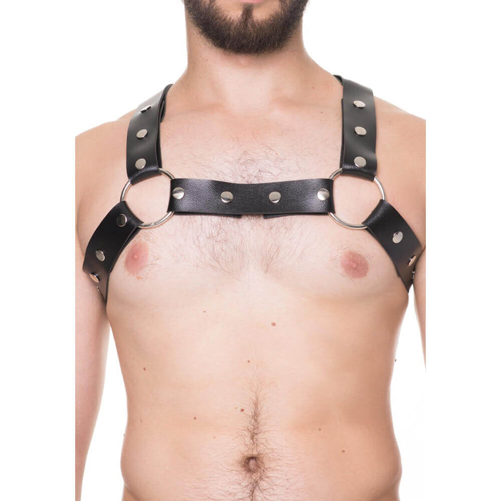 Arreio Harness Masculino em Couro Sintético - Steves Designer | Disponível em 3 Cores - 5