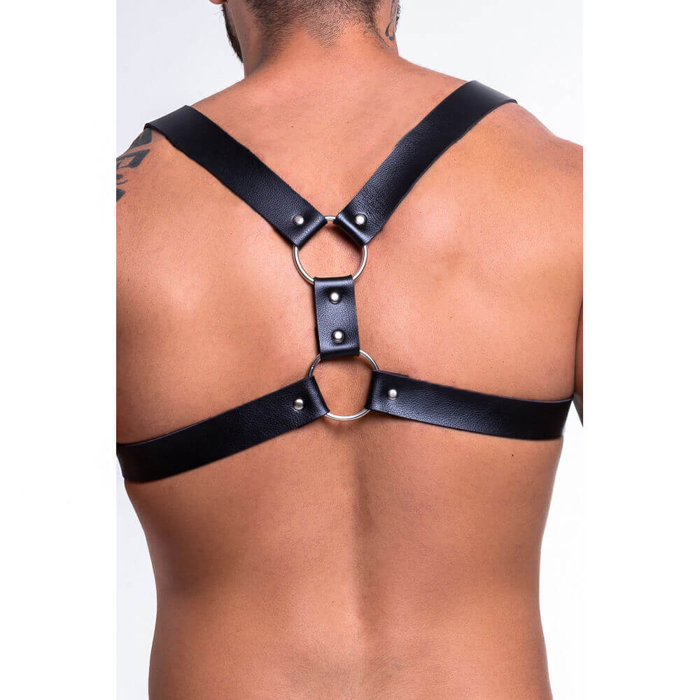 Arreio Harness Masculino em Couro Sintético - Steves Designer | Disponível em 3 Cores - 6