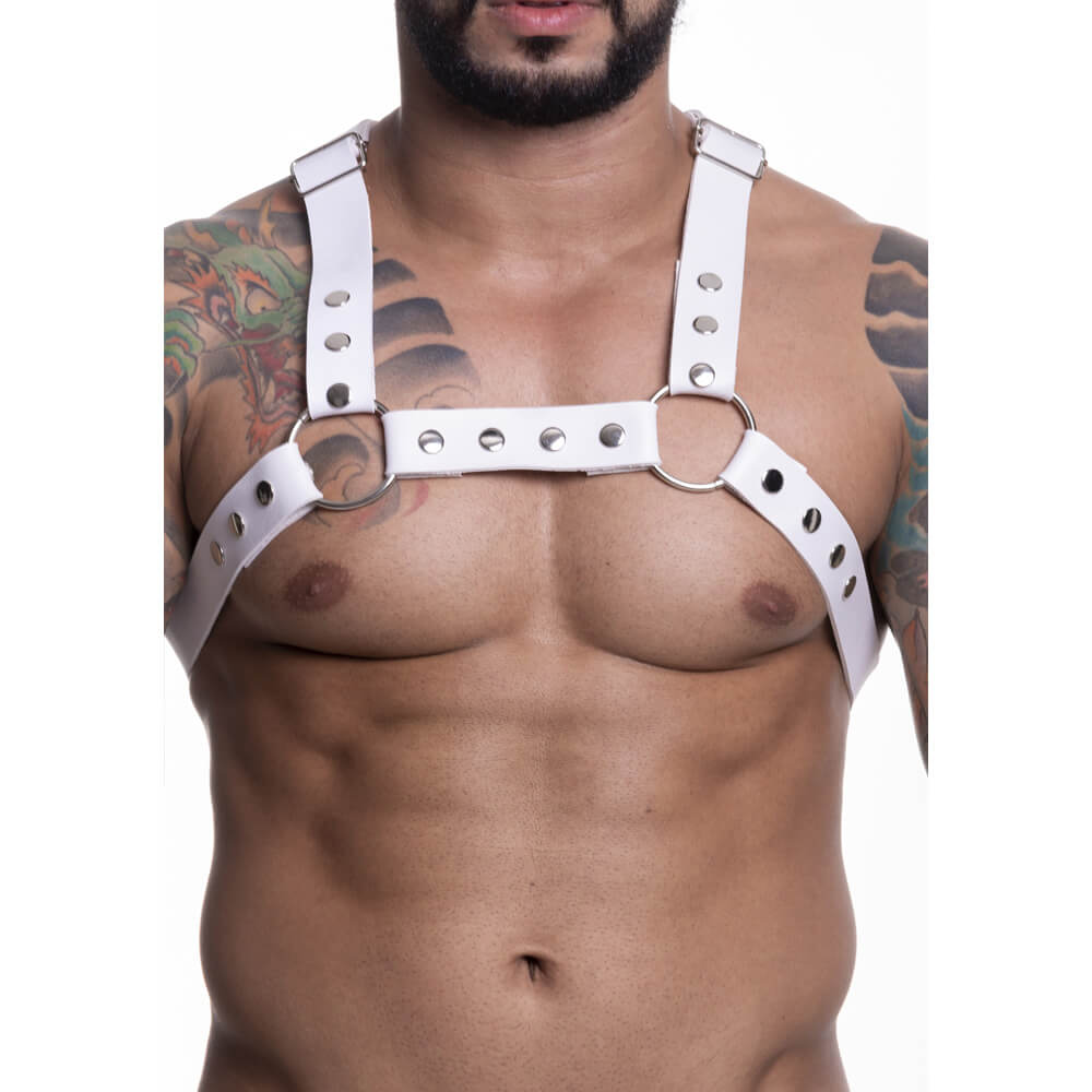 Arreio Harness Masculino em Couro Sintético - Steves Designer | Disponível em 3 Cores - 3
